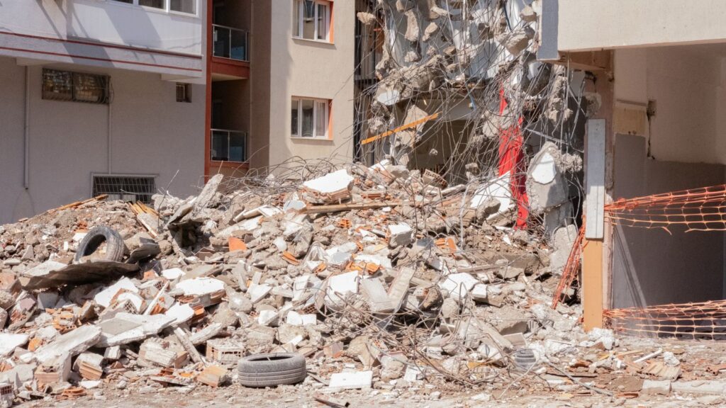 Construction rubble removal project